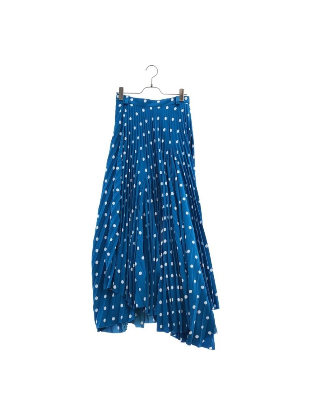 Balenciaga Dot Pleated Skirt Light Blue 36